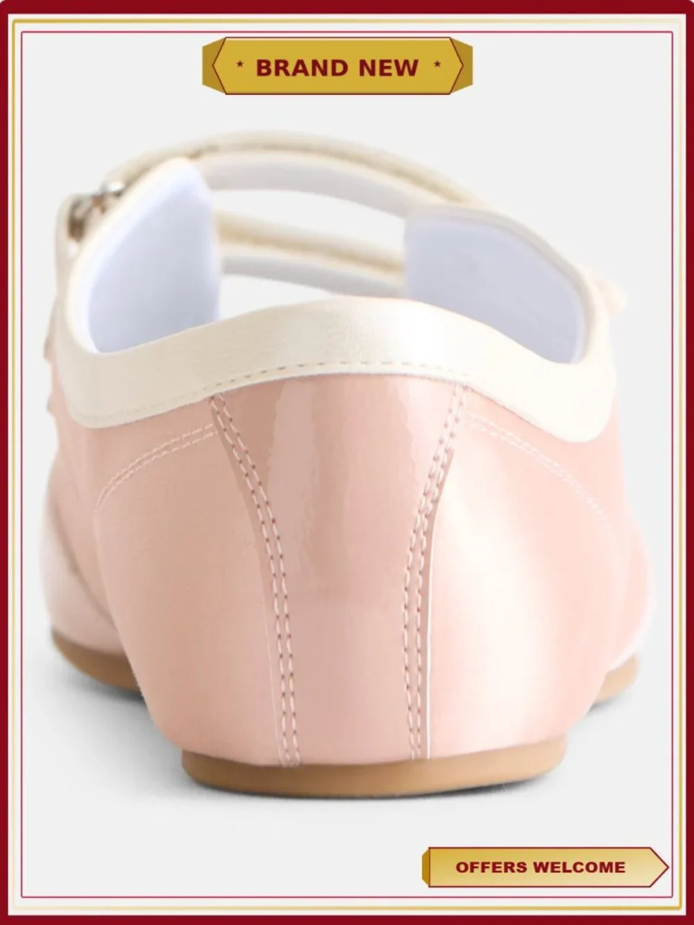 Girls Ballet Flats Sneaker Style Memory Foam